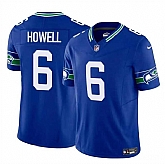 Men's Seattle Seahawks #6 Sam Howell Royal 2023 F.U.S.E. Vapor Throwback Limited Football Stitched Jersey,baseball caps,new era cap wholesale,wholesale hats